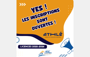 INSCRIPTIONS OUVERTES