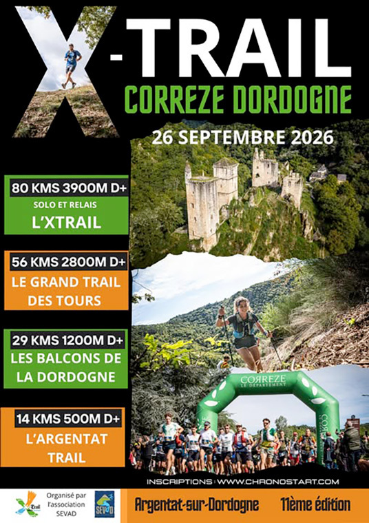 X trail Corrèze Dordogne