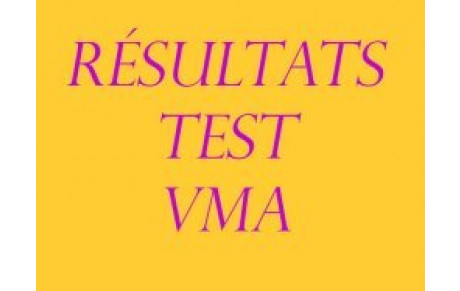 Résultats Test VMA